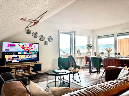 Wohnzimmer mit Netflix
